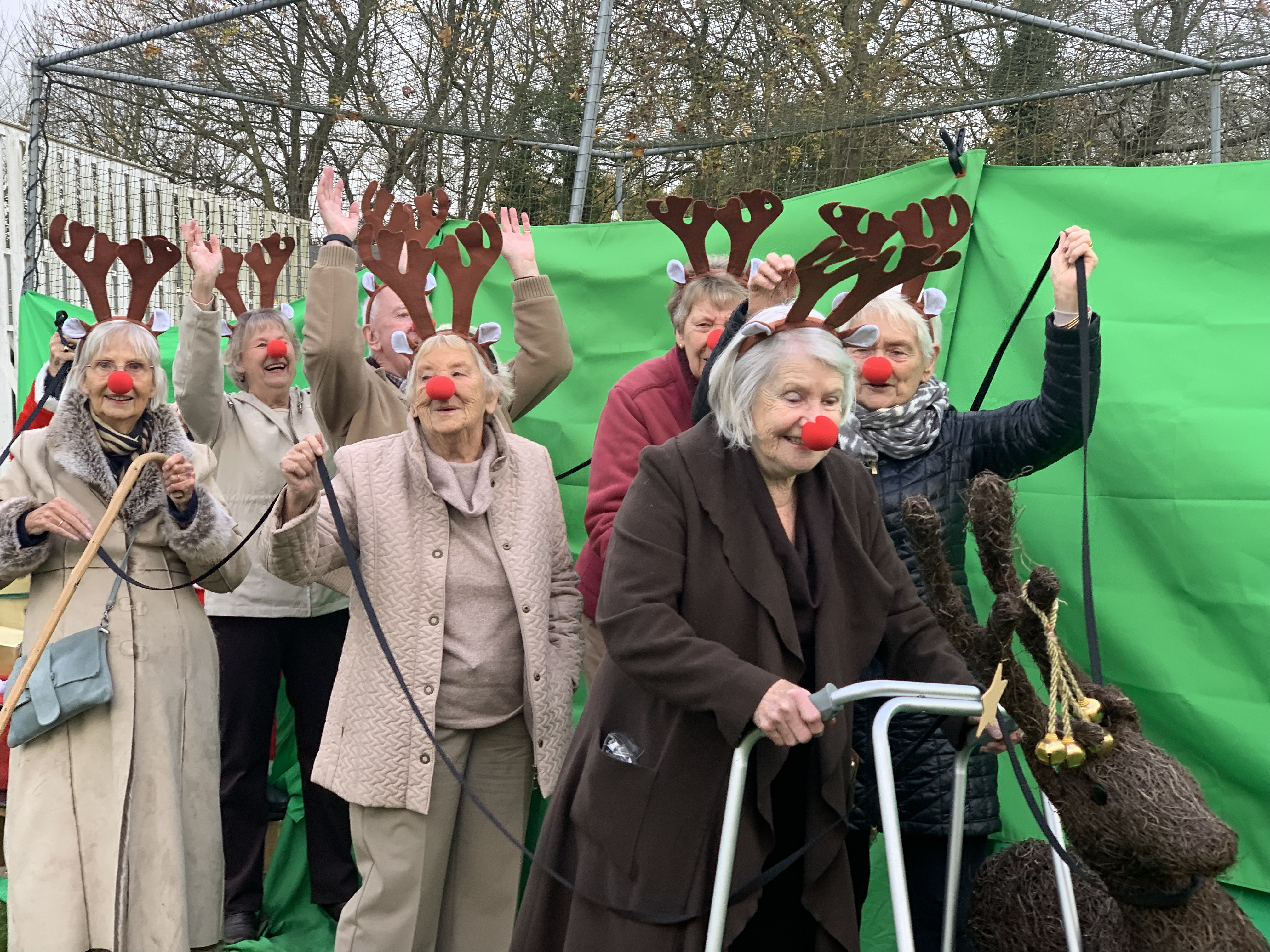 Rudolph and friends at the Christmas fair